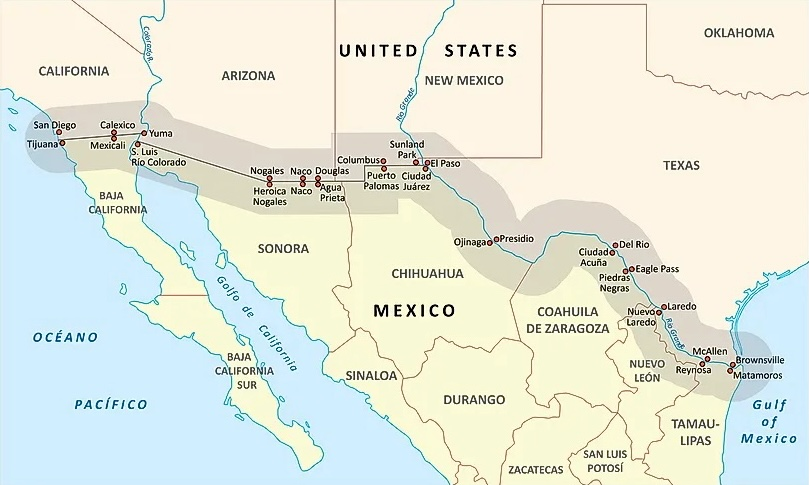 United State-Mexico Border.